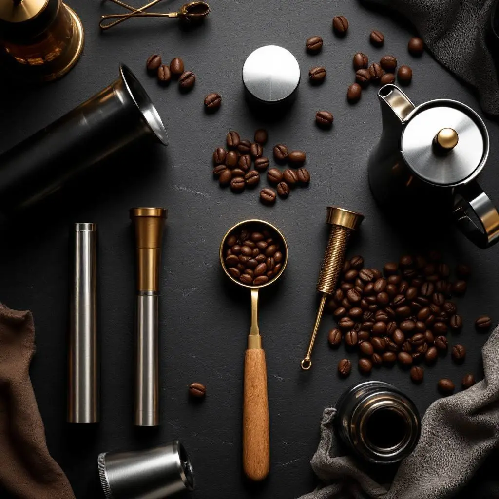 Kit barista (tamper + pichet + doseur)