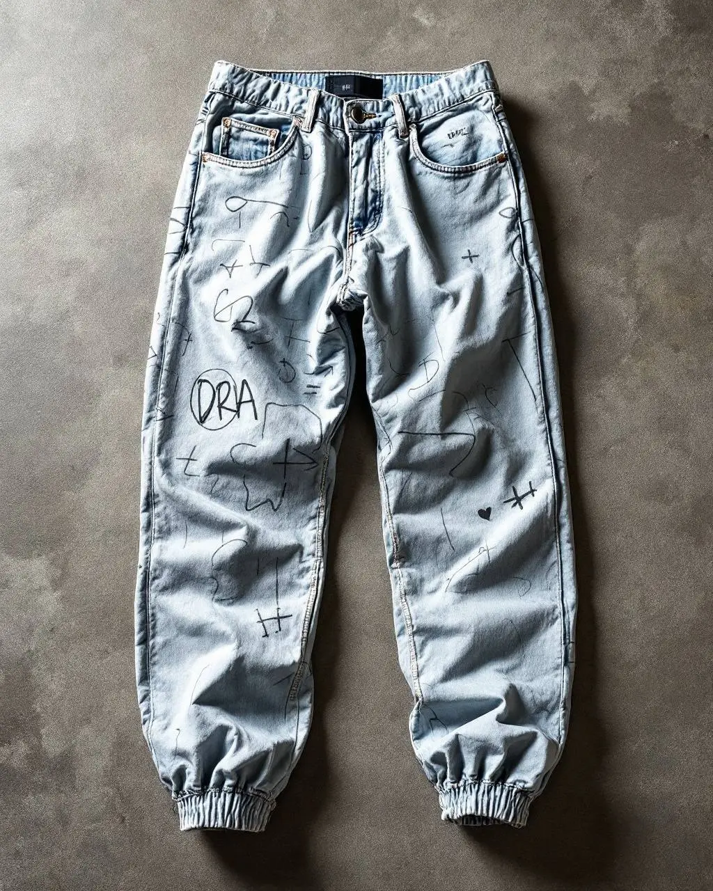 Jean baggy graphique