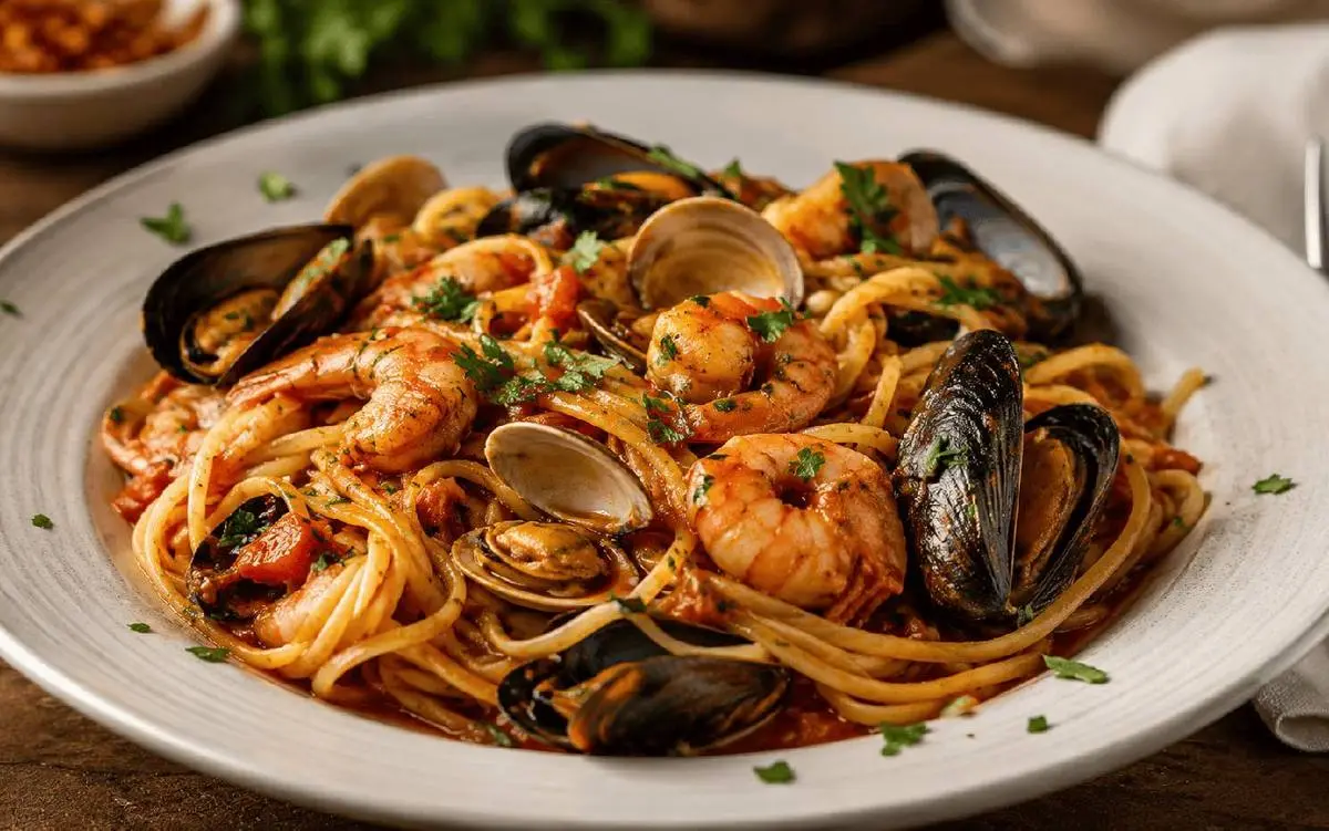 Pâtes aux fruits de mer