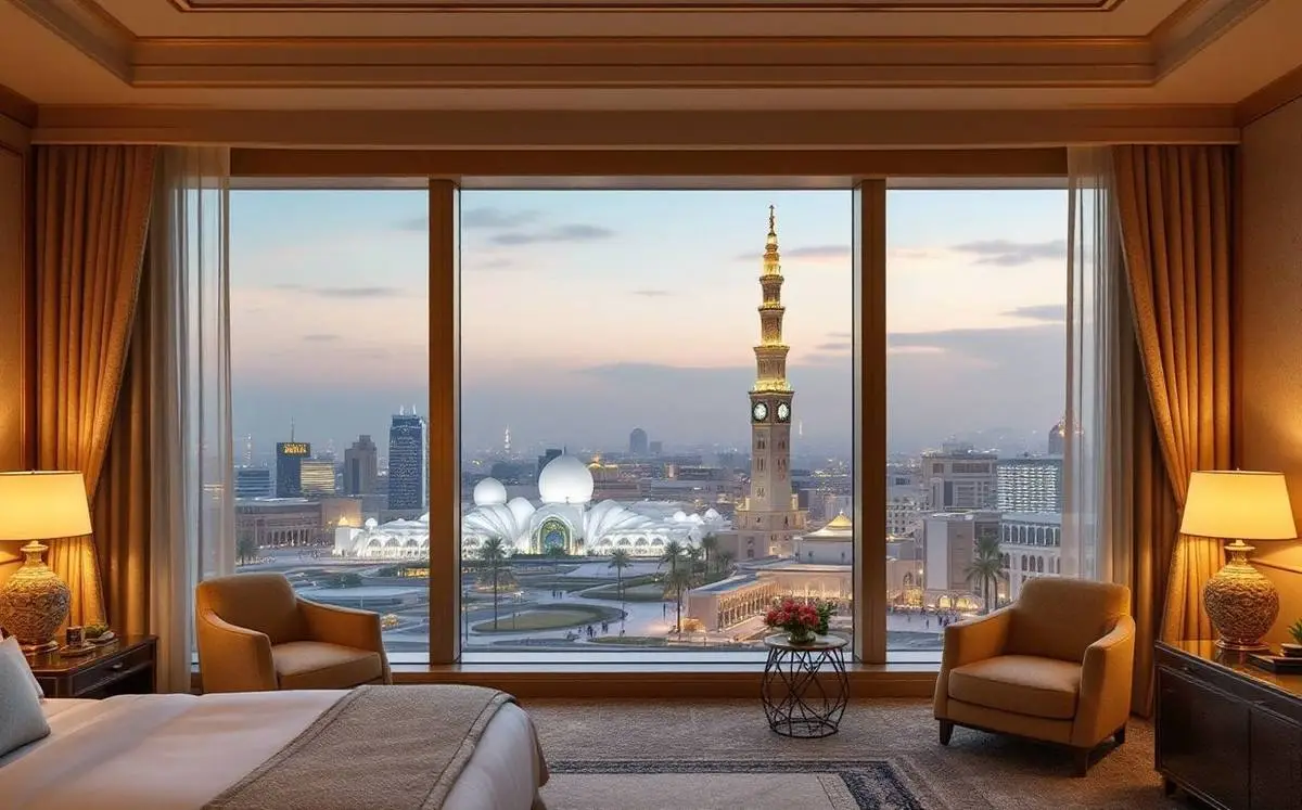 Chambre vue sur le Haram. Makkah