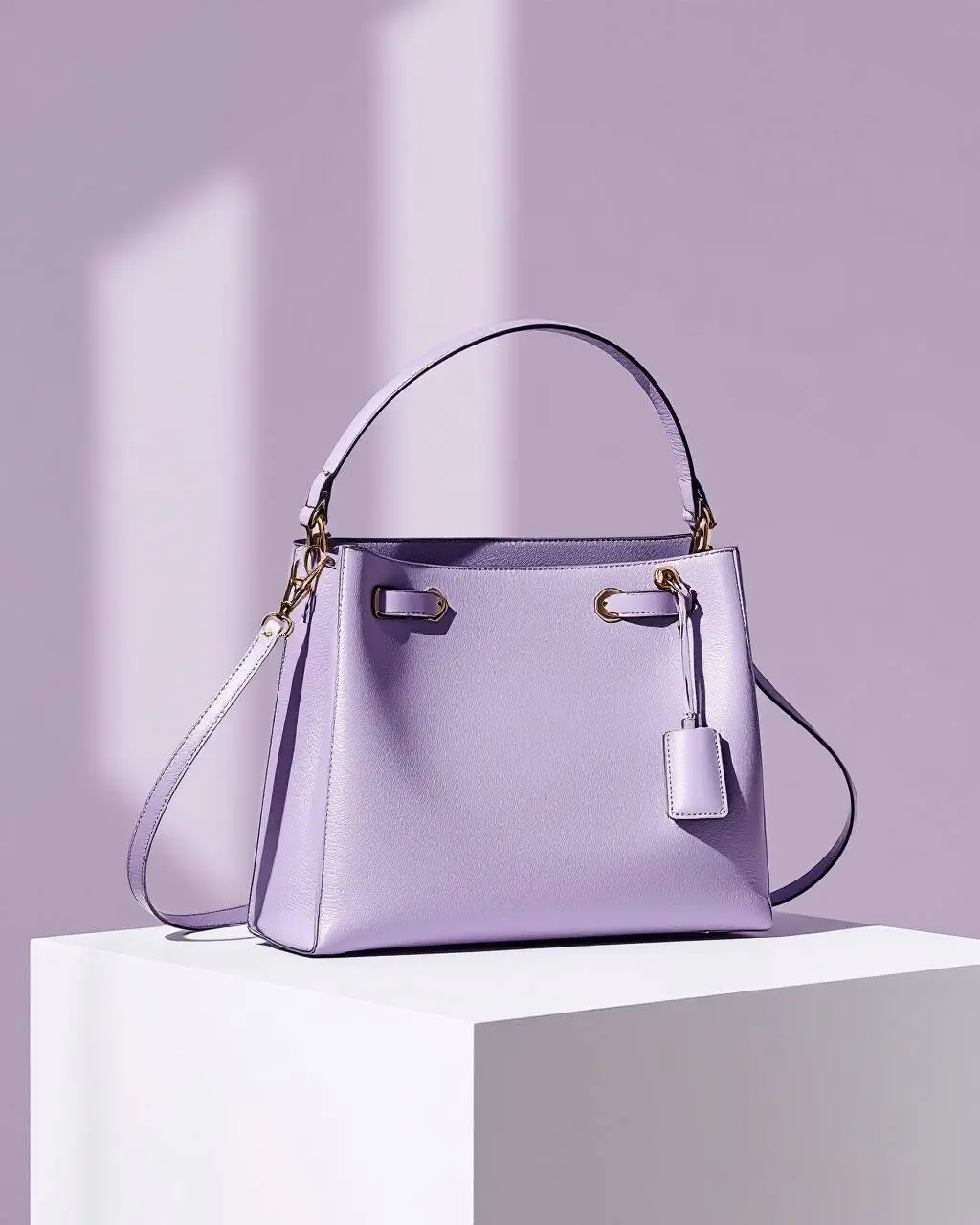 Sac cuir lavande