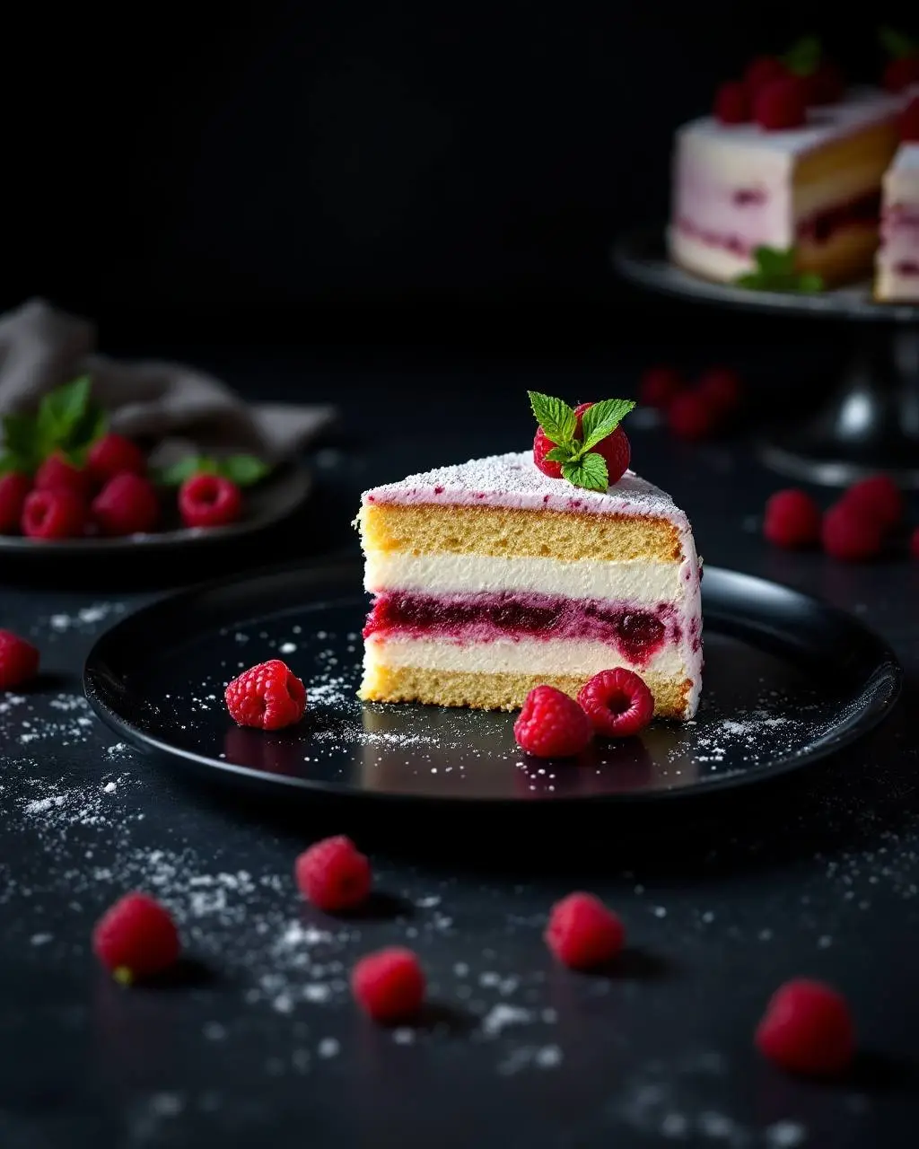 Layer cake fruits rouges