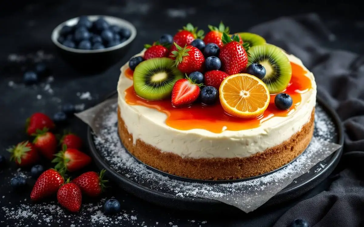 Gâteau aux fruits frais