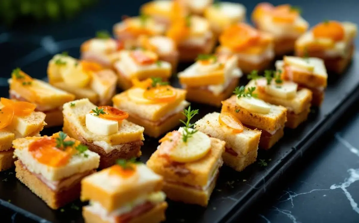 Plateau canapés réception